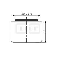 DIBLfix Strahlregler mit Luftansaugung, mit M 22 x 1 Innengewinde, Wasserersparnis von circa 50 % gegenüber einem Standard-Strahlregler