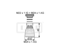 DIBLfix Nachrüstbrause zur Umstellung von...