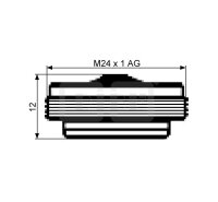 DIBLfix Ultraflacher Strahlregler M 24 x 1...