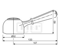 DIBLfix Messingguss-Griffhebel zur Serie DIBLporcelain,...