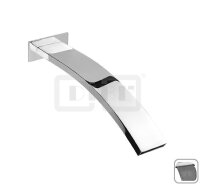 DIBLfix Eckiger Messing-Wand-Schwallauslauf...