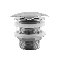 DIBLfix Eckiges Waschtisch-Schaftventil 1¼", nicht schließbarer Stopfen, ohne Überlaufvorrichtung