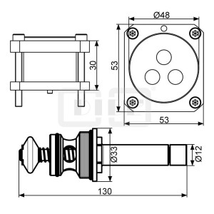 DIBLfix Unterputz-Verlängerungssatz 30 mm zur...