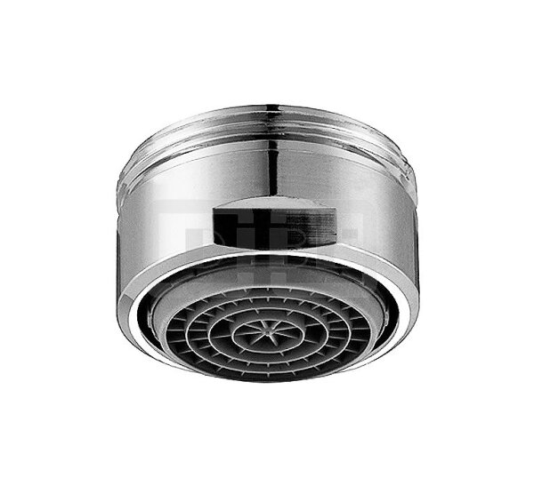 DIBLfix Strahlregler mit Luftansaugung, mit M 24 x 1 Außengewinde, mit Antikalkfunktion zur einfachen Reinigung von Kalkablagerungen