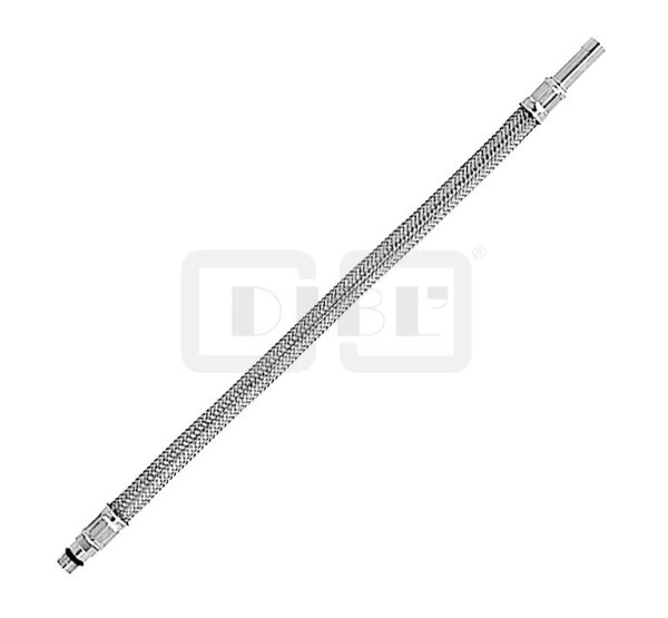 DIBLfix Flexibler Edelstahl-Anschlussschlauch, M 10 x 1 Außengewinde x Rohrstutzen Ø 10 mm zum konischen Anschluss