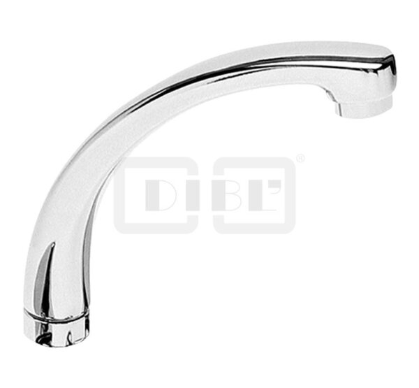 DIBLfix Messingguss-Auslauf, HU-Form, Ausladung 200 mm