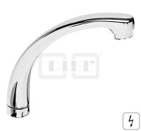 DIBLfix Messingguss-Auslauf, HU-Form, Ausladung 130 mm