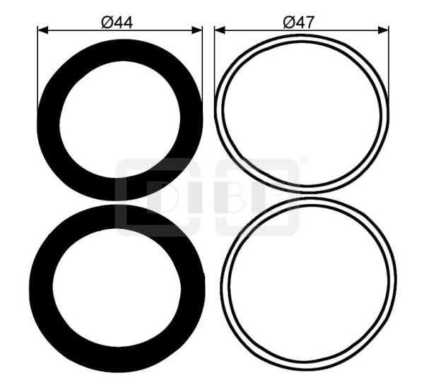 DIBLfix Spültisch-Dichtring-Reparaturset