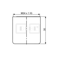 DIBLfix Design-Strahlregler ohne Luftansaugung, mit M 28 x 1 Innengewinde