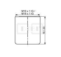 DIBLfix Design-Strahlregler ohne Luftansaugung, mit M 18...