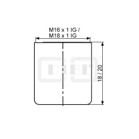 DIBLfix Design-Strahlregler ohne Luftansaugung, mit M 18 x 1 Innengewinde