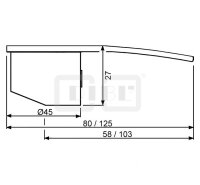 DIBLfix Messingguss-Griffhebel zur Serie DIBLyola, zur...