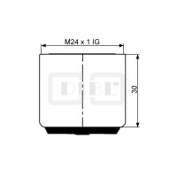 DIBLfix Niederdruck-Design-Strahlregler ohne Luftansaugung, mit M 28 x 1 IG