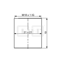 DIBLfix Design-Strahlregler ohne Luftansaugung, mit M 18 x 1 Innengewinde