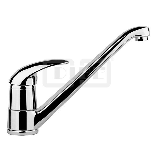 DIBLdesign Einhebel-Spültischbatterie mit schwenkbarem Gussauslauf