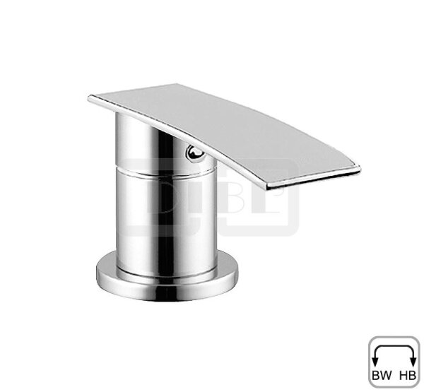 DIBLyola Mehr-Wege-Umschaltventil zur Wannenrand- und Fliesenbankmontage, passend für zwei Abgangsanschlüsse