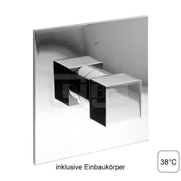 DIBLquarda Thermostat-Zentralbatterie ¾" zur Unterputzmontage, ohne Mengenregulierung, ohne Brausezubehör