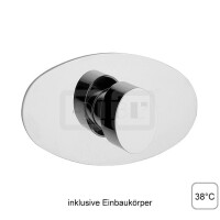 DIBLswing Thermostat-Zentralbatterie ¾" zur Unterputzmontage, ohne Mengenregulierung, ohne Brausezubehör