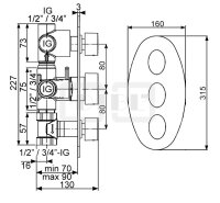 DIBLswing Thermostat-Batterie ¾" zur...