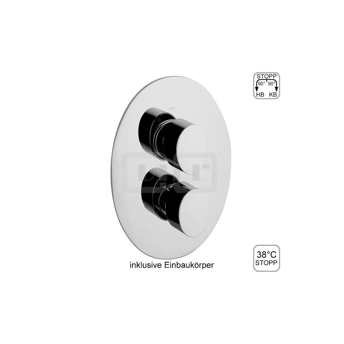 DIBLswing Thermostat-Batterie &frac12;" zur...