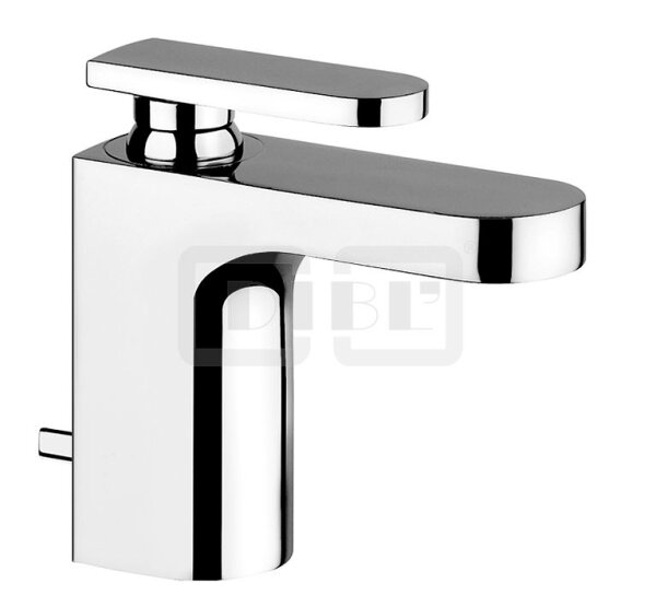 DIBLlogo Einhebel-Waschtischbatterie, XL-Version, Armaturenkörper mit Zugstangenbohrung und Ablaufgarnitur 1¼"