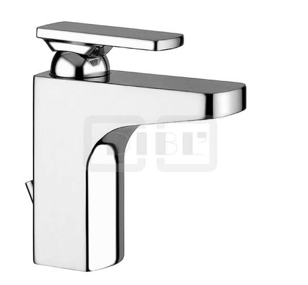 DIBLlogo Einhebel-Waschtischbatterie, Armaturenkörper mit Zugstangenbohrung und Ablaufgarnitur 1¼"