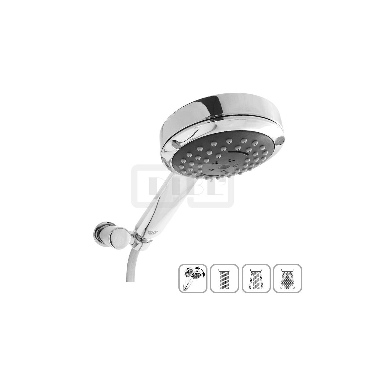 DIBLfit Brauseset mit Kunststoff-Handbrause,...