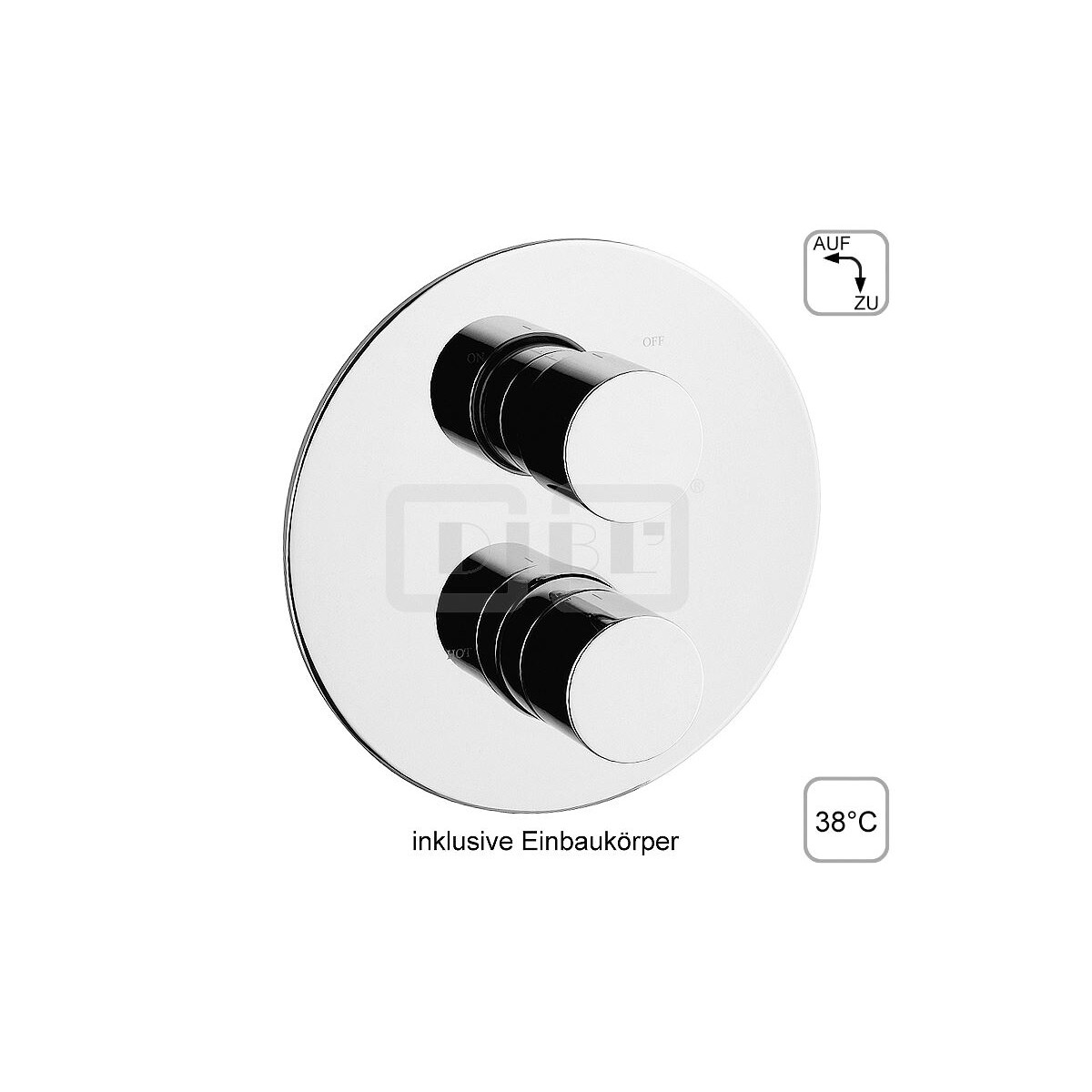 DIBLpur Thermostat-Brausebatterie &frac12;"...