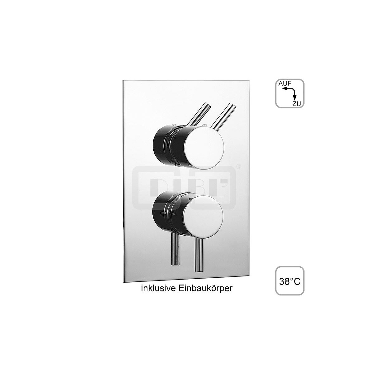 DIBLpur Thermostat-Brausebatterie &frac12;"...