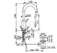 DIBLpur Einhebel-Waschtischbatterie mit hohem,...