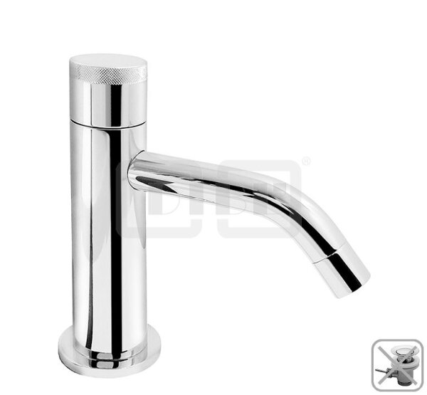 DIBLpur Waschtisch-Kaltwasser-Standventil mit starrem Gussauslauf, XL-Version, ohne Zugstangenbohrung, ohne Ablaufzubehör