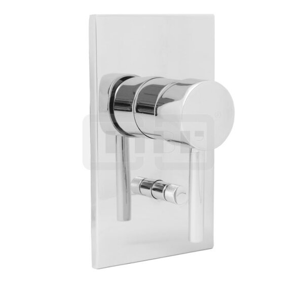 DIBLpur Einhebel-Unterputz-Fertigmontageset zur Universal-Einbaukörper-Einheit, mit Umstellung für zwei Abgangsanschlüsse, ohne Brausezubehör