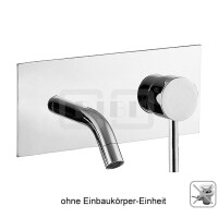 DIBLpur Einhebel-Waschtisch-Wandbatterie mit starrem Gussauslauf 170 mm, ohne Ablaufzubehör, ohne Einbaukörper-Einheit zur Unterputz-Rohmontage
