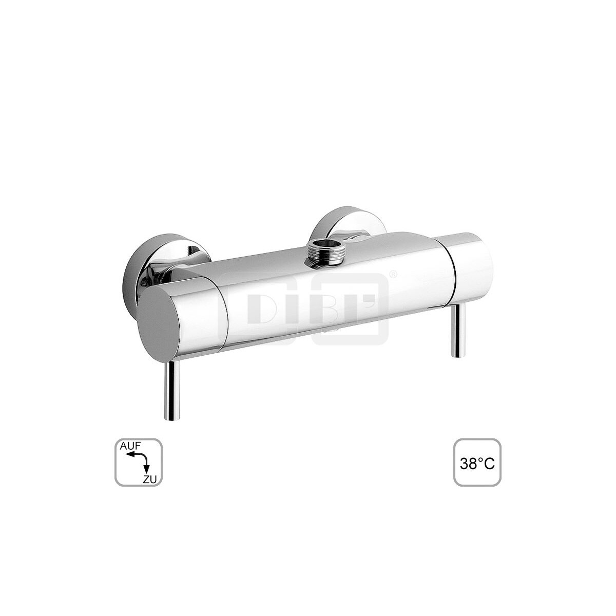 DIBLpur Thermostat-Brausebatterie zur Aufputzmontage,...