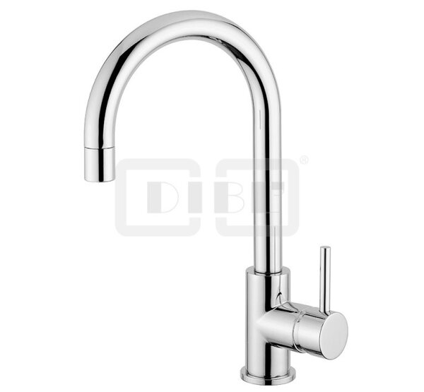 DIBLpur Einhebel-Spültischbatterie mit hohem, schwenkbarem Gussauslauf