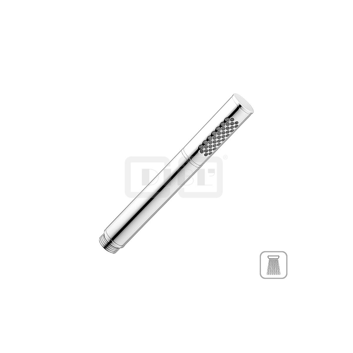 DIBLfit Runde Messing-Einstrahl-Antikalk-Stabhandbrause, mit