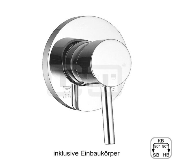 DIBLpur Mehr-Wege-Umschaltventil zur Unterputzmontage, passend für bis zu drei Abgangsanschlüsse (Rohbauset und Fertigset)