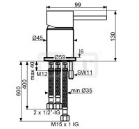 DIBLpur Mehr-Wege-Umschaltventil zur Wannenrand- und...