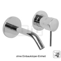 DIBLpur Einhebel-WT-Wandbatterie mit Gussauslauf 170 mm, ohne Ablaufzubehör, ohne Unterputz-Einbaukörper-Einheit und ohne UP-Ergänzungsset zur Rohmontage