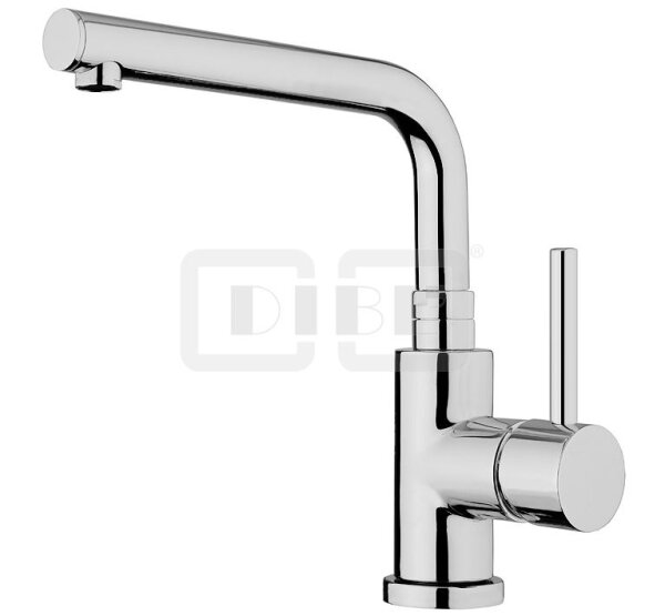 DIBLpur Einhebel-Spültischbatterie mit hohem, schwenkbarem Gussauslauf