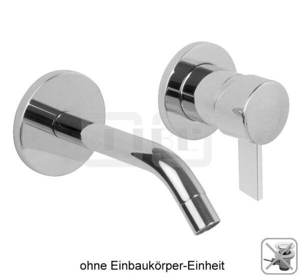 DIBLico Einhebel-WT-Wandbatterie mit Gussauslauf 170 mm, ohne Ablaufzubehör, ohne Unterputz-Einbaukörper-Einheit und ohne UP-Ergänzungsset zur Rohmontage