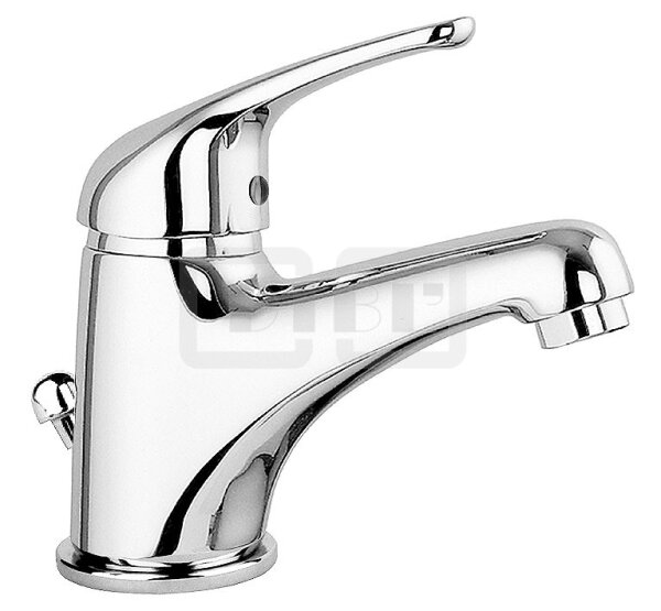 DIBLtech Einhebel-Waschtischbatterie, mit Zugstangenbohrung und Ablaufgarnitur 1¼"