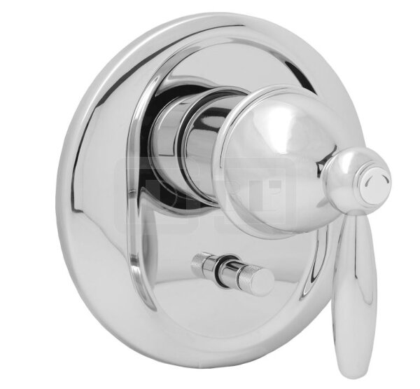 DIBLstil Einhebel-UP-Fertigmontageset zur Universal-Einbaukörper-Einheit, mit Umstellung für zwei Abgangsanschlüsse