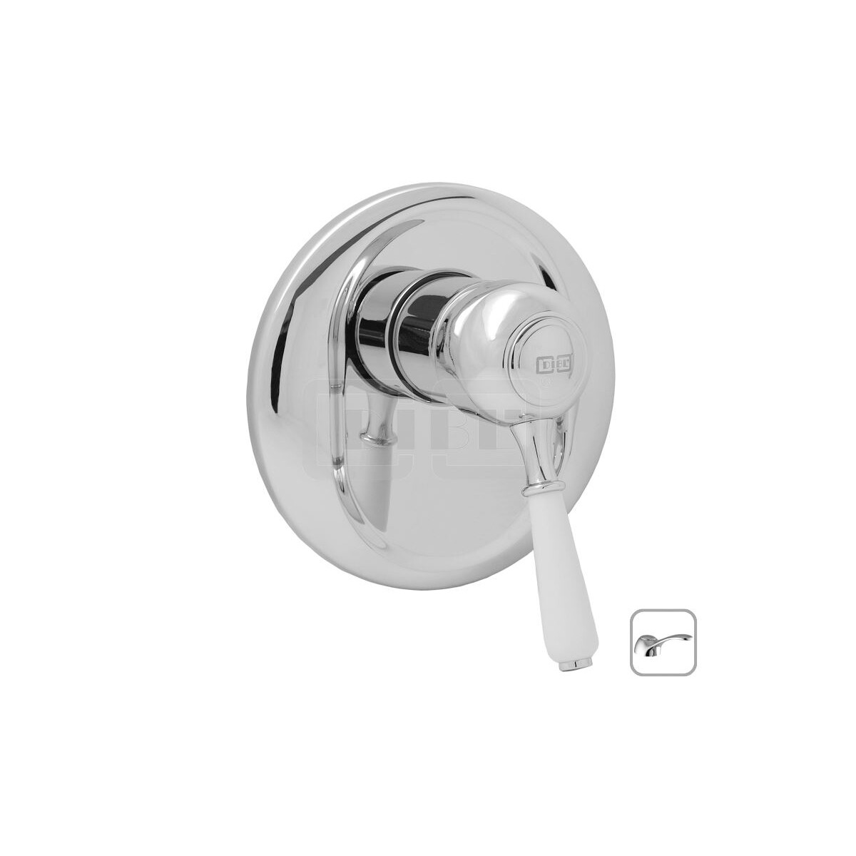 DIBLporcelain Einhebel-UP-Fertigmontageset zur...