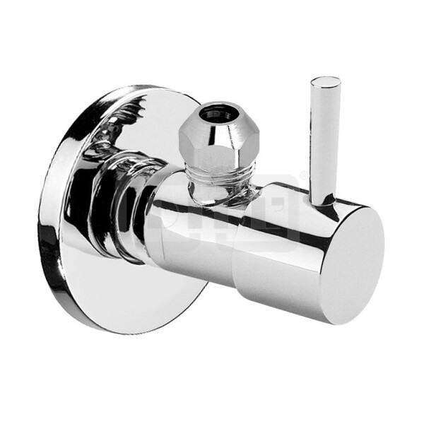 DIBLfix Rundes Design-Eckregulierventil ½" AG x Quetschverschraubung Ø 10 mm