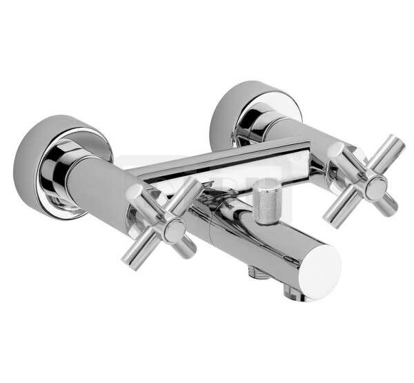 DIBLextra Zweigriff-Wannenbatterie zur Aufputzmontage, ohne Brausezubehör