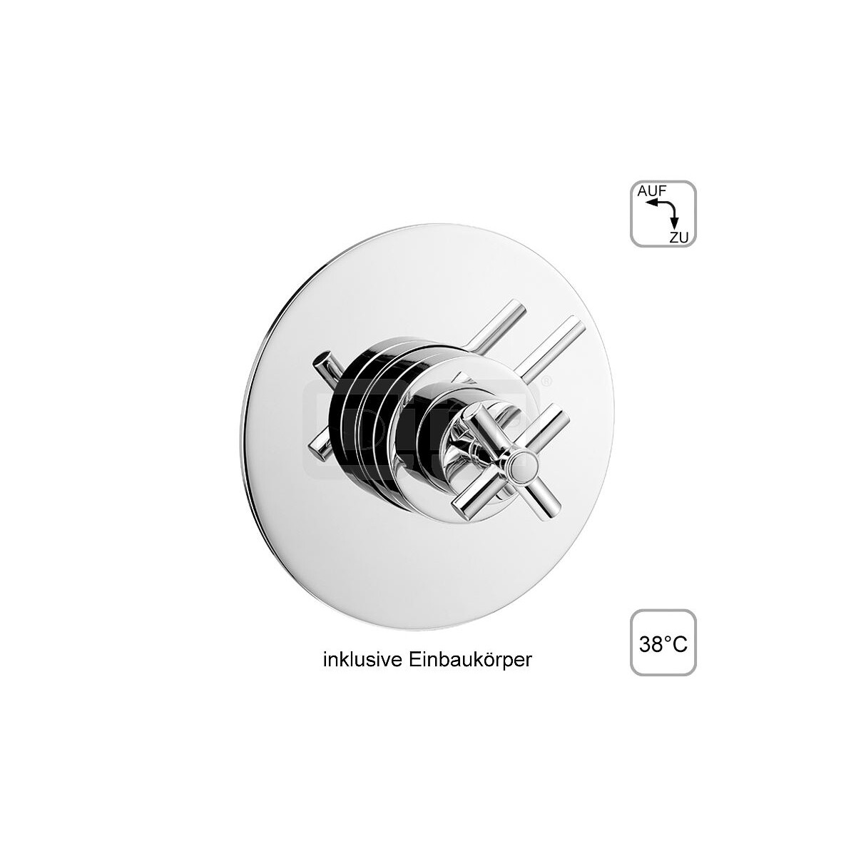 DIBLextra Thermostat-Brausebatterie ¾" zur Unter
