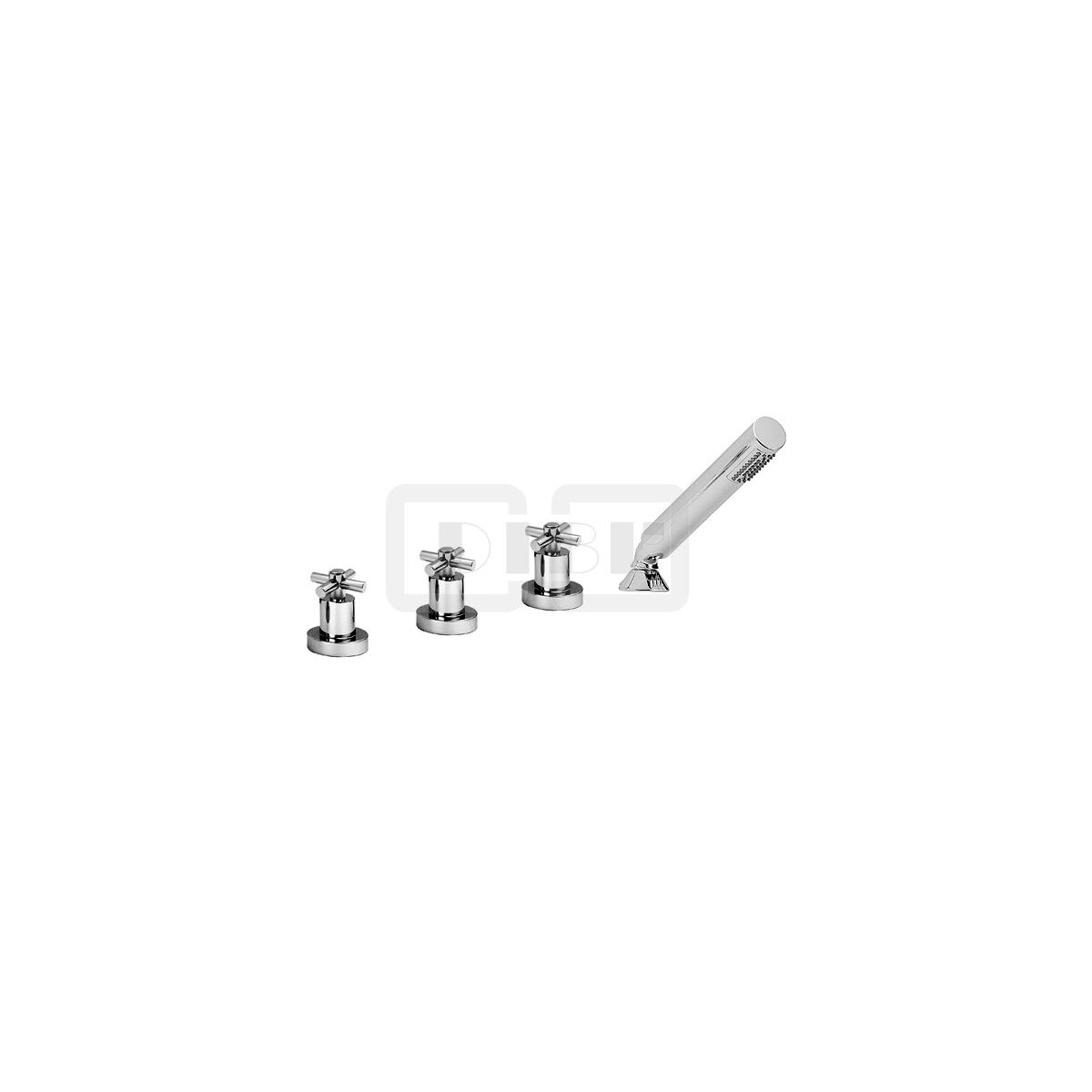 DIBLextra Zweigriff-Vierlochbatterie zur Wannenrand- und Fli