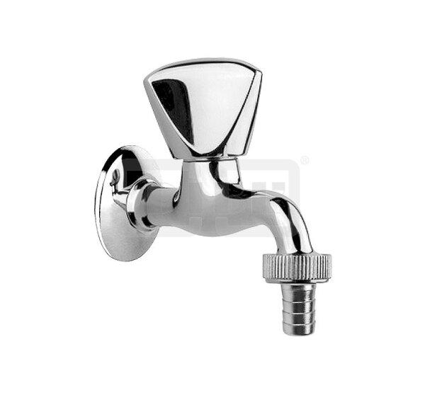 DIBLclassic Kaltwasser-Wandauslaufventil mit starrem Auslauf, mit konischem Schlauchanschlussstück