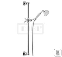 DIBLfit Messing-Brausegarnitur mit rundem Brauserohr...